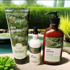 ZEN GARDEN MOISTURIZING BODY WASH, BODY LOTION & ESSENTIAL OIL MIST AROMATHERAPY